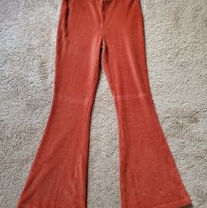 Aerie velvet flair pants